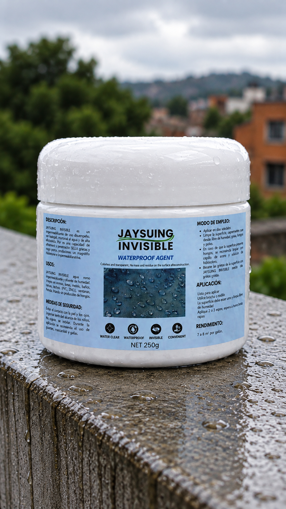 Hidrolock™ Sellador Impermeabilizante Invisible — 500 g